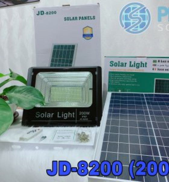 Đèn năng lượng mặt trời 200w - Thiết Bị Năng Lượng Mặt Trời Phúc Nguyễn - Công Ty TNHH Phúc Nguyễn Solar